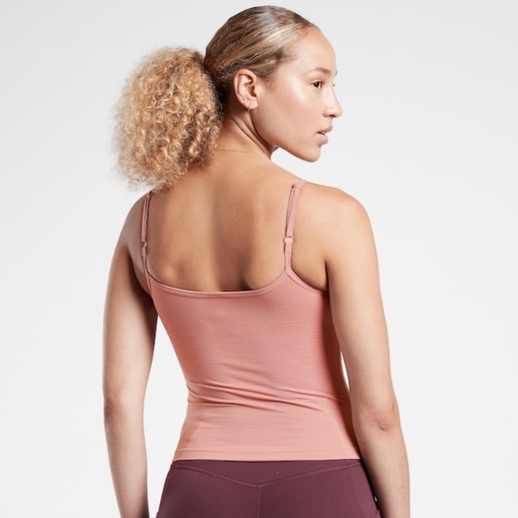 NWT Athleta Powervita twist top in size small. Palermo pink - Picture 2 of 4